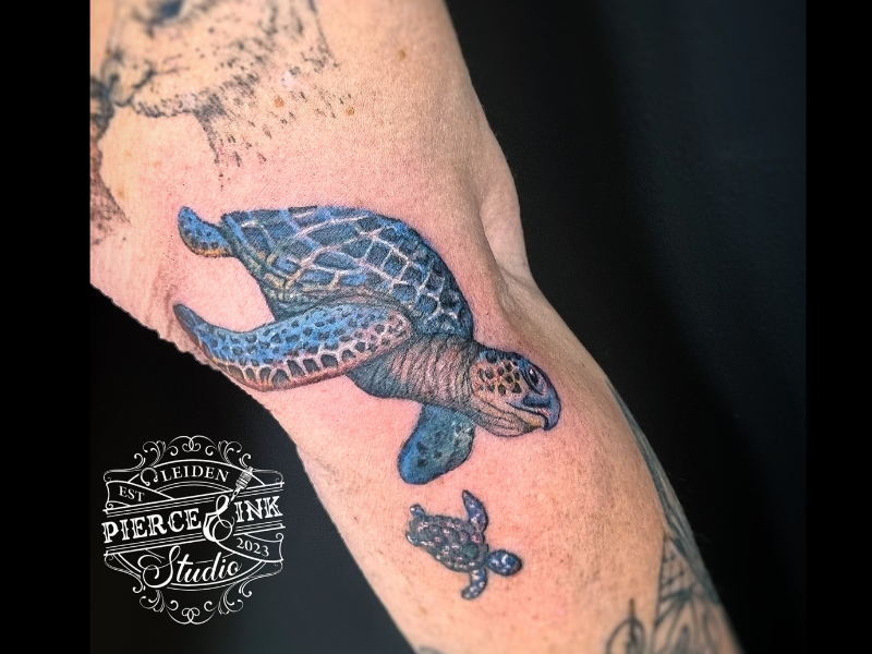 Pierce & Ink Studio Leiden Schildpad Tattoo