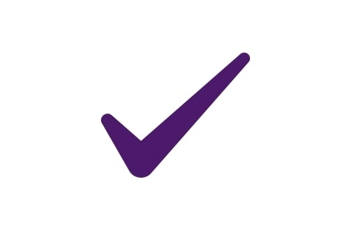 Paars vinkje voor een C-TAP protocol