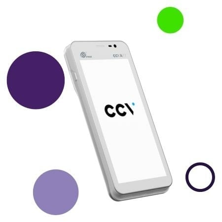 De CCV Compact A77C is een mobiele pinautomaat zonder bonprinter die via wifi met een kassa gekoppeld kan worden