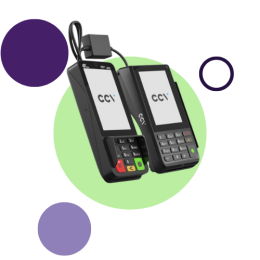 CCV Duo Base A80-A35 De CCV Duo Base a80-a35 is een vaste pinautomaat die kassagekoppeld kan worden met een RS232 of USB-verbinding. daarnaast beschikt hij over een bonprinter