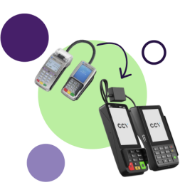 CCV Smart VX520-VX820 vervangen voor een CCV Duo Base A80-A35