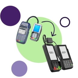 CCV VX570-VX820 vervangen voor de CCV Duo Base A80-A35 CCV VX570-VX820 vervangen voor de CCV Duo Base A80-A35