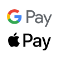 Google Pay logo en Apple Pay logo