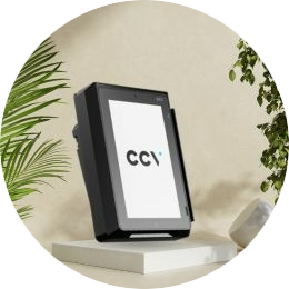 Groene omgeving met een CCV IM30 onbemande pinautomaat