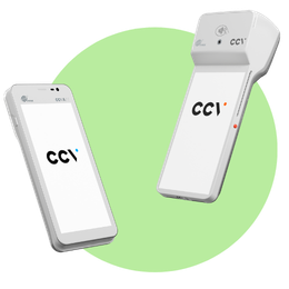 Groene cirkel met een CCV Compact A77 en CCV Mobile Plus A960
