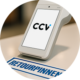 Retourpinnen extra module pinautomaat retourpinnen sticker onder een pinautomaat waar afgerekend wordt