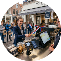 Pinautomaat en betaaloplossing voor de starter