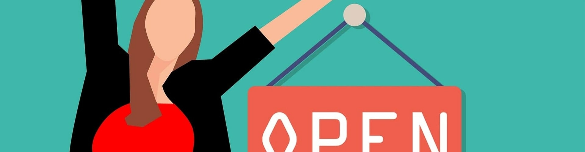 Startende ondernemer die blij is dat hun onderneming eindelijk geopend is met een pinautomaat voor starters