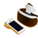 Witte a920 met vr headset