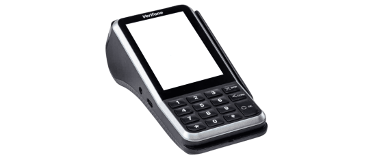 Zwarte Verifone V400M mobiele pinautomaat