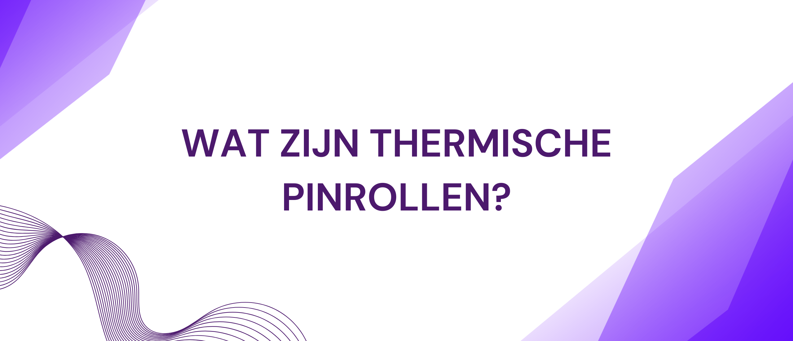 Wat zijn thermische pinrollen?