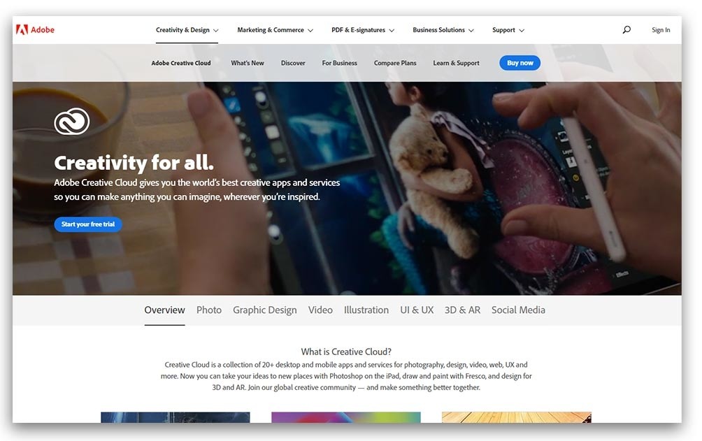 Adobe Creative Cloud is de online dienst van Adobe