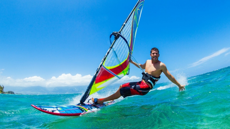 Sportief windsurf uitje