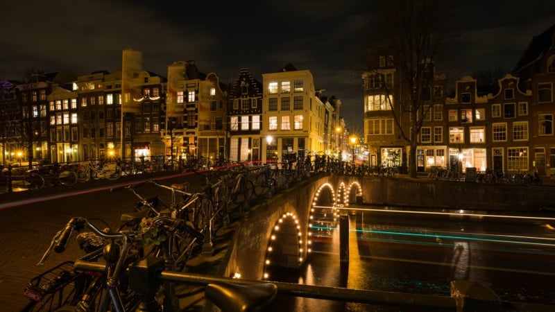 Uitje kerstavond Amsterdam Light Festival