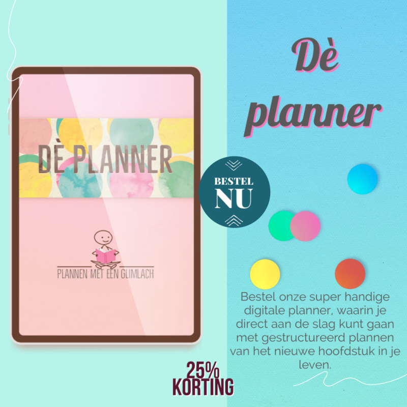 aanbieding van de digitale planner