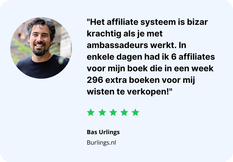 Bas Urlings Affiliatesysteem