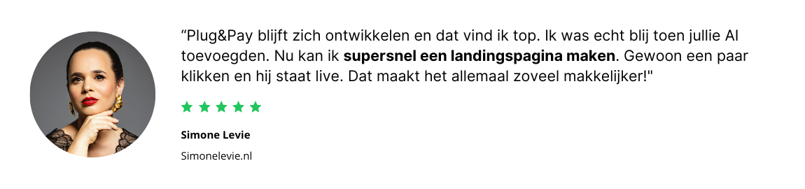 Simone Levie Landingspagina's