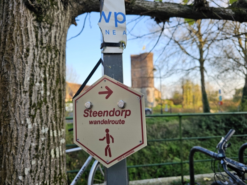 Bewegwijzerde wandelroute in Steendorp, Rupelmonde en Temse met hond