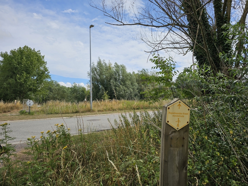 De bewegwijzerde wandelroute in Rupelmonde