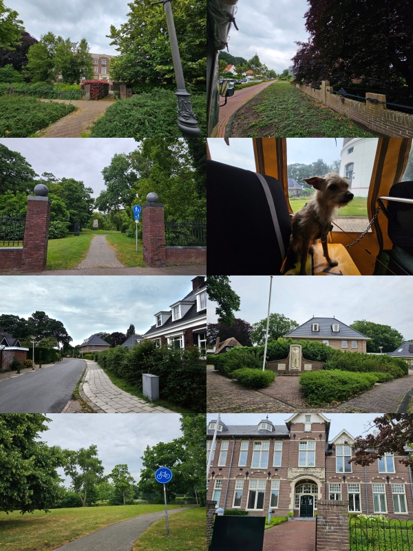 De stad Coevorden vanuit de trein van Centerparcs, in Drenthe
