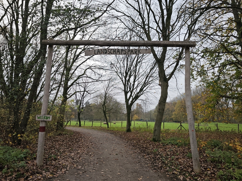 Het landschapspark in het domein Puyenbroeck in Wachtebeke