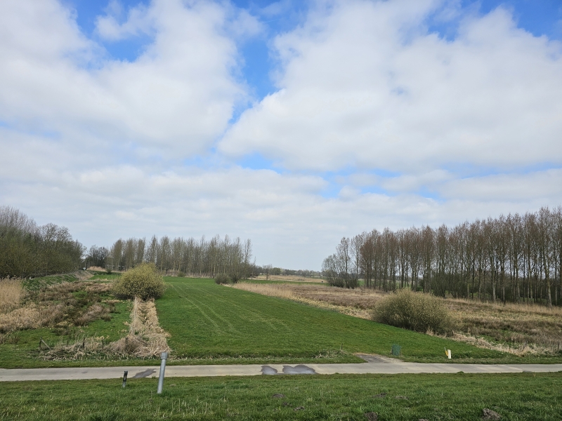 Het uitzicht vanaf het jaagpad in Grembergen