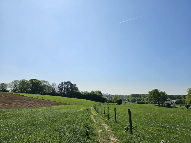 Uitzicht in Meise tijdens de Oppem wandeling