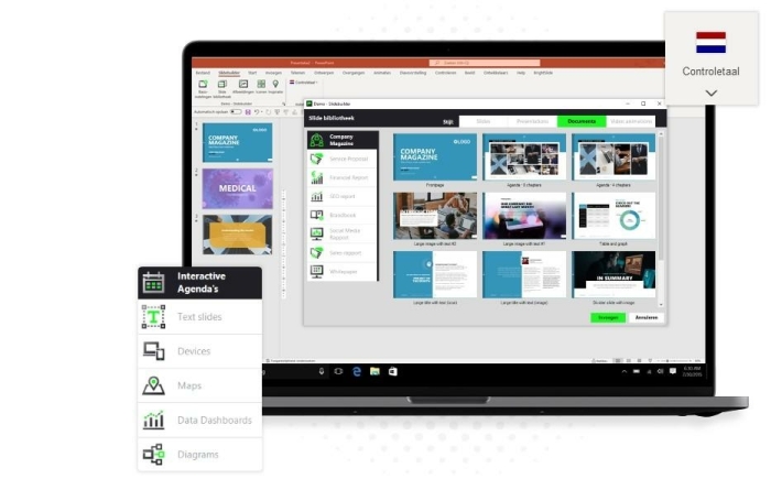 Extra features - Powerpoint-plug-in - Slidebuilder