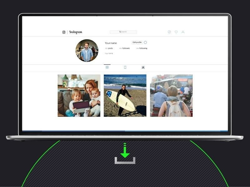 Instagram PowerPoint template