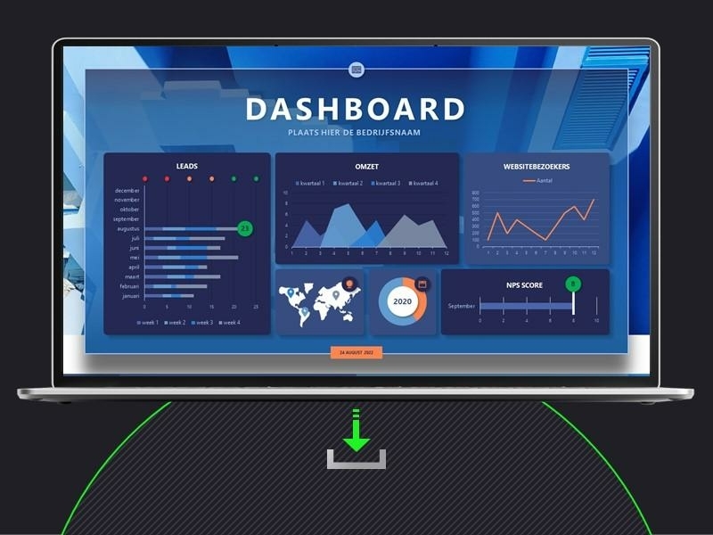 KPI dashboard PowerPoint
