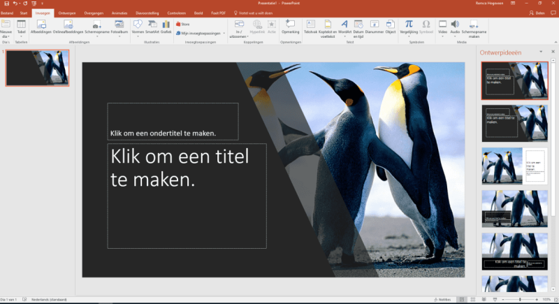 PowerPoint designer tool - voorbeeld
