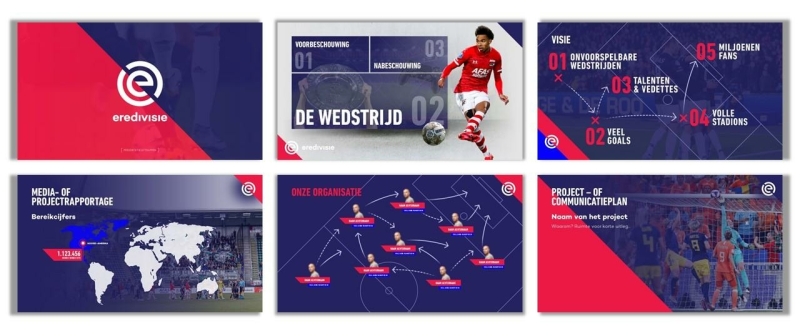 PowerPoint presentatie laten maken - Eredivisie slides