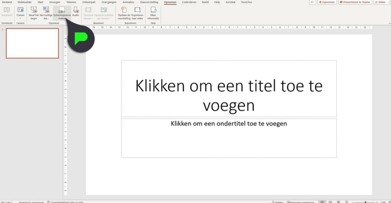 Schermopname in PowerPoint