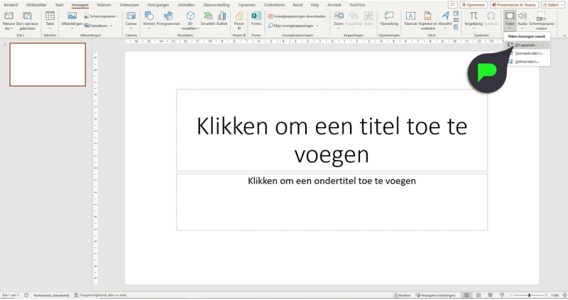 Video toevoeging aan PowerPoint