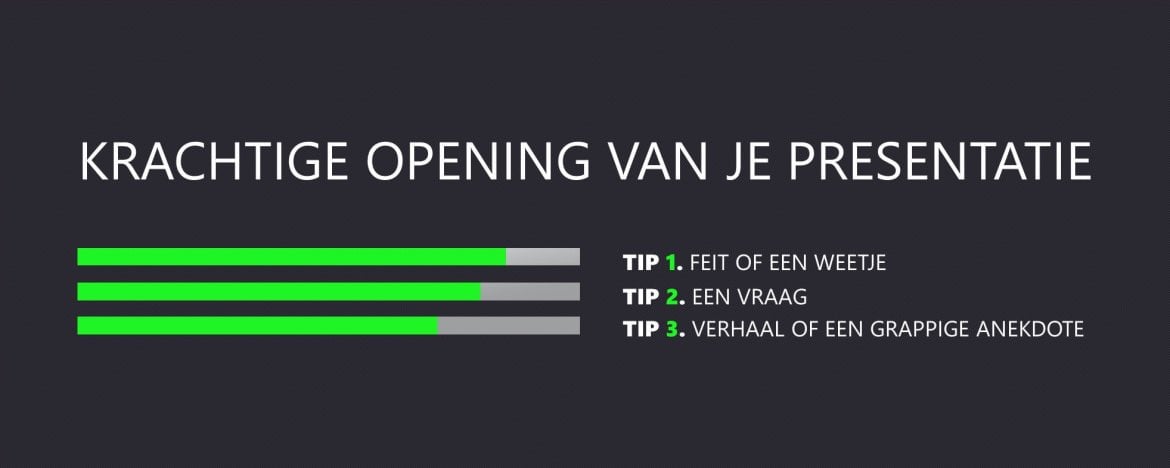 3 tips voor een pakkende en krachtige opening van je presentatie in 2023