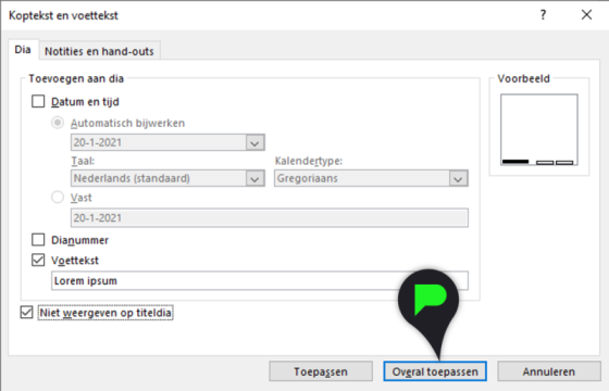Voetnoot in PowerPoint - PPT Solutions
