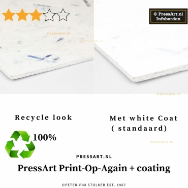 Zeer goedkoop informatiebord en voor 100% te recyclen