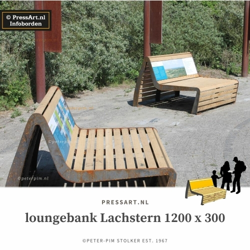 Lounge bank voor buiten met eigen print