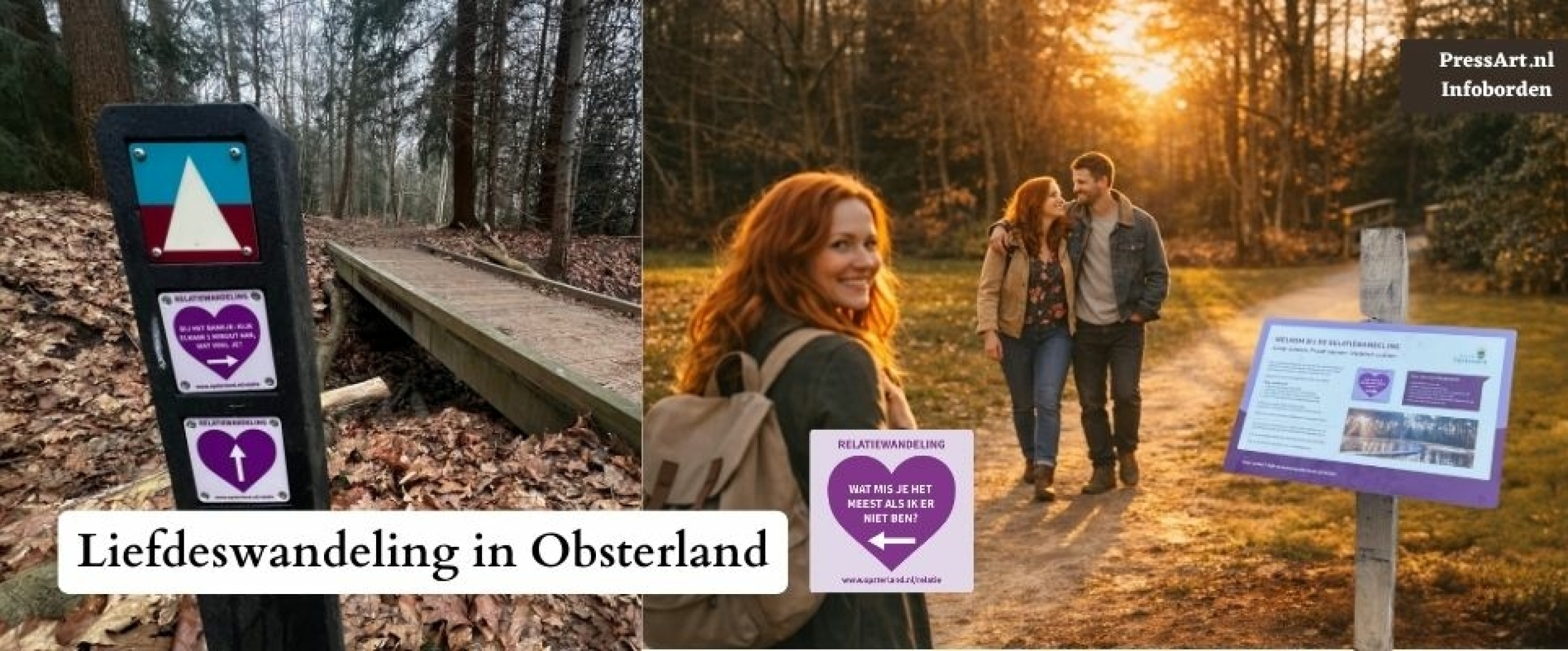 informatiebord route bewegwijzering