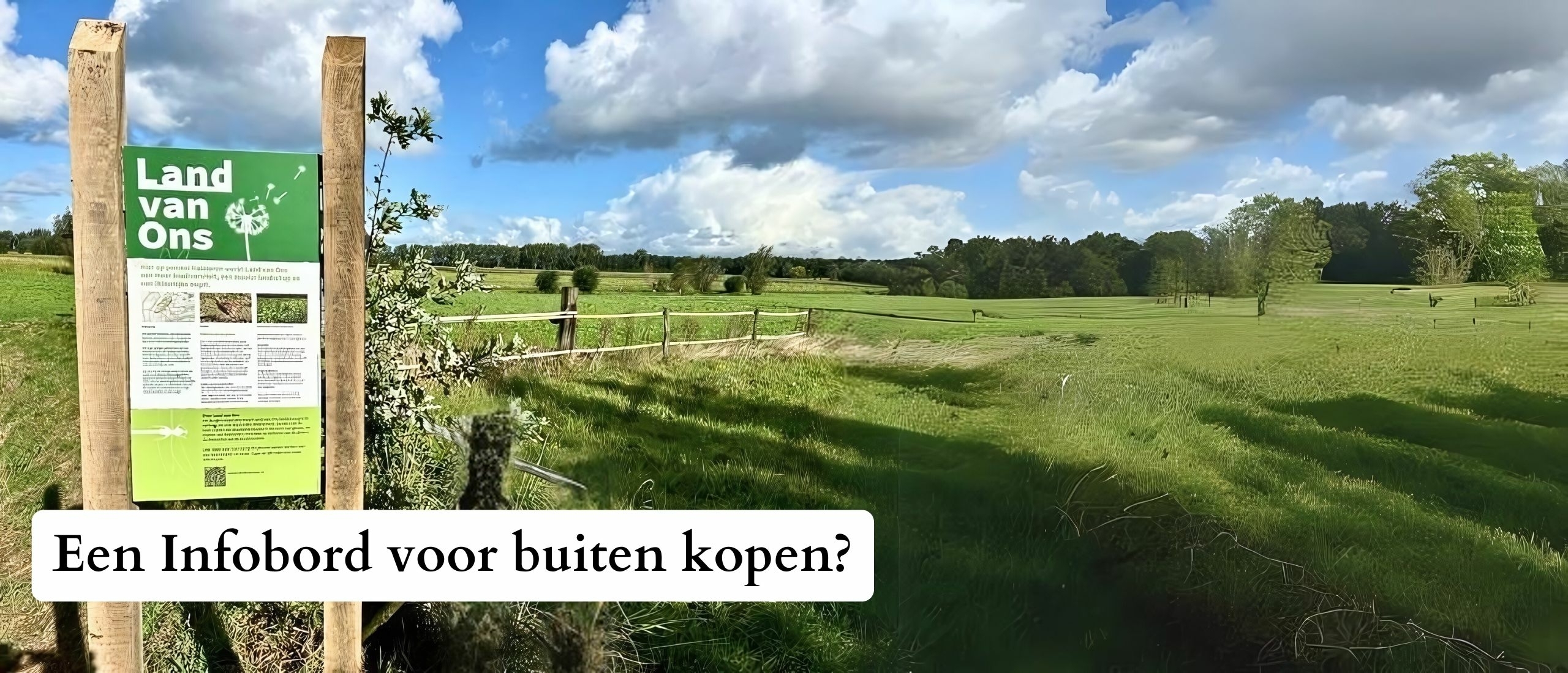 een infobord voor buiten kopen?