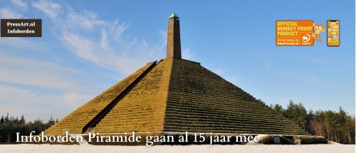 Infoborden Piramide gaan al 15 jaar mee