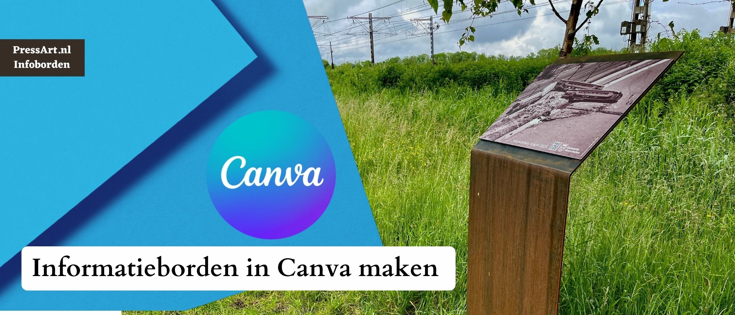 Hoe je een informatieborden laten maken en maken met Canva