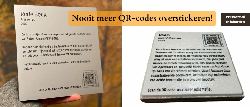 stickers op oude infoborden plakken is stom en overbodig