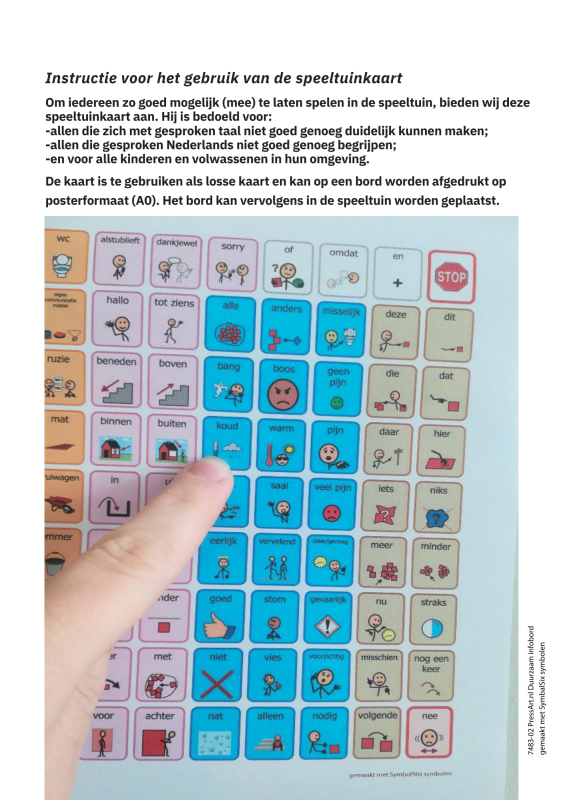 speeltuinkaarten gemaakt met SymbalSix symbolen