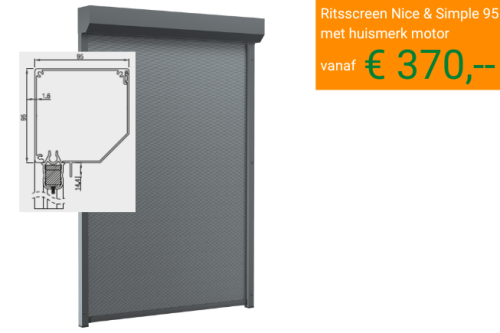 Ritsscreens van prima zonwering type Ritsscreen Nice & Simple 95