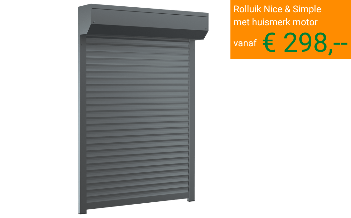 Rolluik Nice & Simple voor zonwering, isolatie en inbraakvertraging