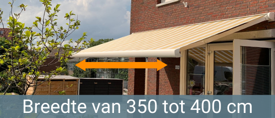 Prima terrasscherm breedte van 350 tot 400 cm-prima zonwering