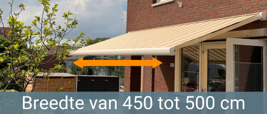 Prima terrasscherm breedte van 450 tot 500 cm-prima zonwering