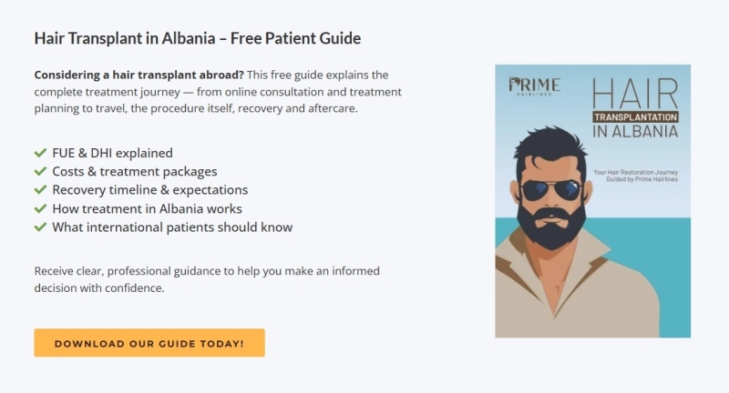 Read our Hair Transplant Abroad BOoklet to learn more about the worst possible mistakes!