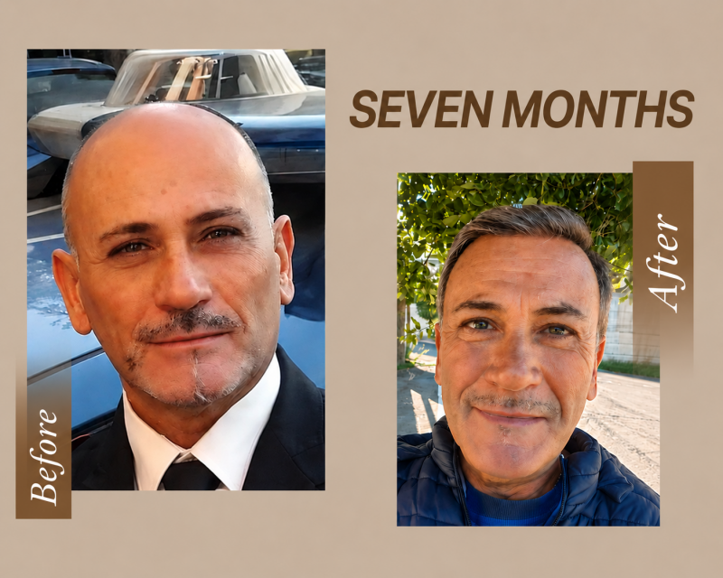 Hair transplant consultation with an international patient before treatment in Durrës, Albania